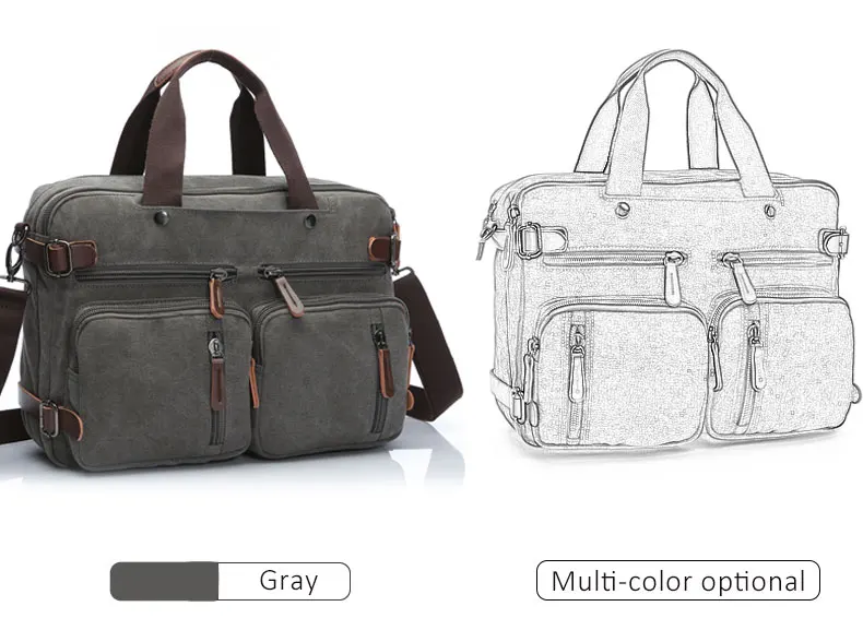 Мужская Холщовая Сумка, кожаный портфель, Дорожный чемодан, сумка через плечо, сумка-тоут, задняя Сумка, большая Повседневная деловая сумка с карманом для ноутбука