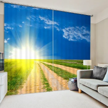 

3D Curtain Luxury Blackout Window Curtain Living Room sunlight curtains Blackout curtain