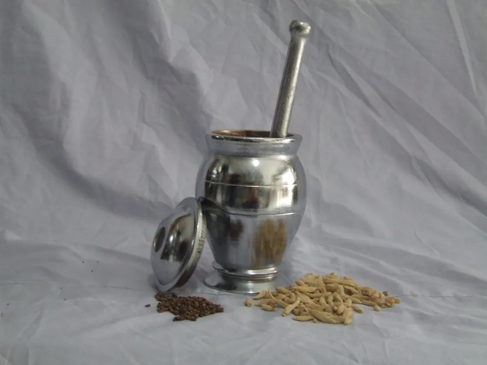 Traditional Chinese Medicine Mortar and pestle in pharmacies, crushing