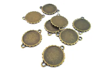 

8 16mm brass connecter settings, B140theof