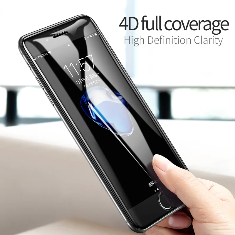 MSVII Screen Protector For iPhone 8 7 Plus Anti blue Tempered Glass 4D
