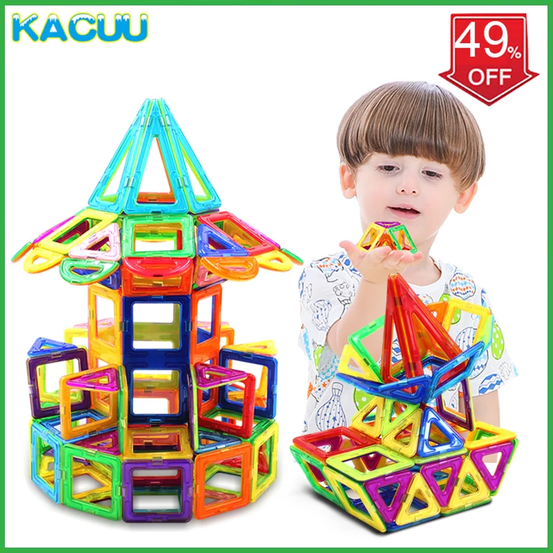 

Big Size Magnetic Blocks Technic Plastic Building Blocks Girl&Boy Magnetic Blocks Constructor Blocks Assembly Toys For Children