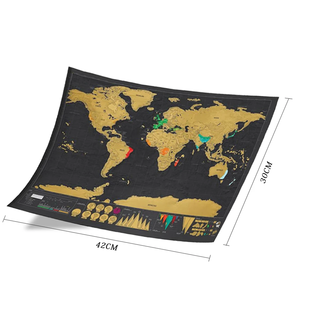 Роскошная стираемая черная карта мира, Скретч Карта мира, персонализированная карта для путешествий, скретч для карты, украшение для дома, наклейки на стену