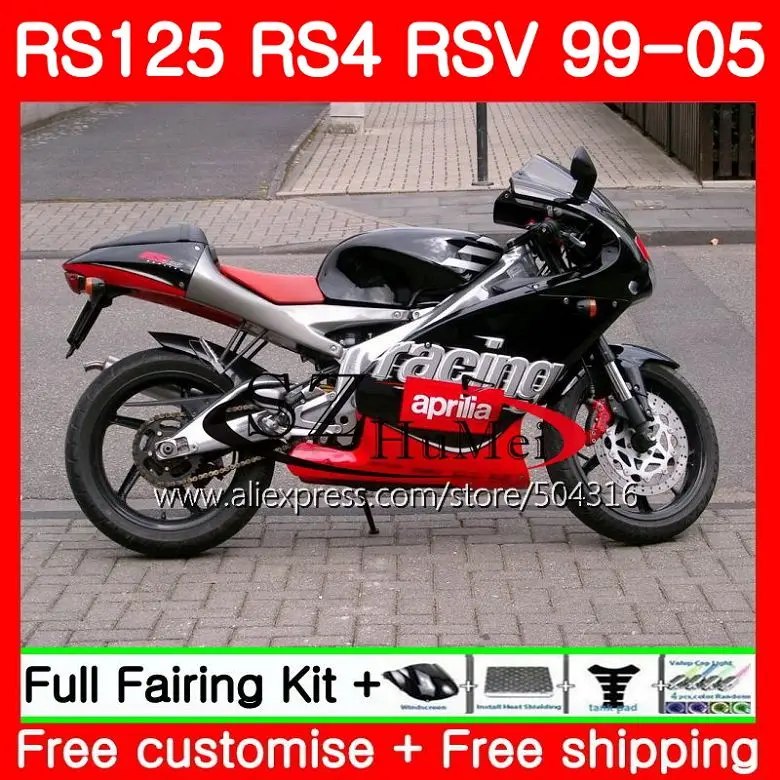 

Body For Aprilia RS 125 1999 2000 2001 2002 2003 2005 84SH19 RS4 RS-125 RSV125 RS125 99 00 01 02 03 04 05 Fairings red black