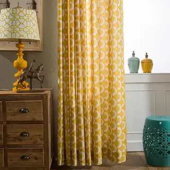 

New Fashion Printed Curtain Window Treatment Drapes Curtain for Bedroom and Matching Sheer Drapes Curtain for Living Room