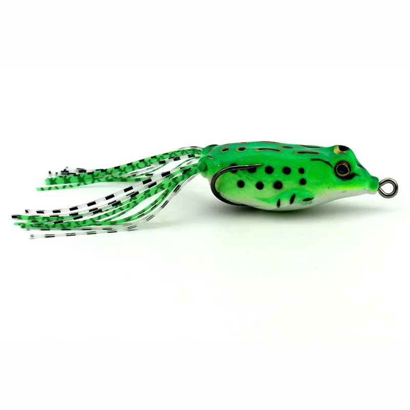 

20pcs soft plastic fishing lures frog lure with treble hooks top water ray 5.5CM 8G artificial fish tackle