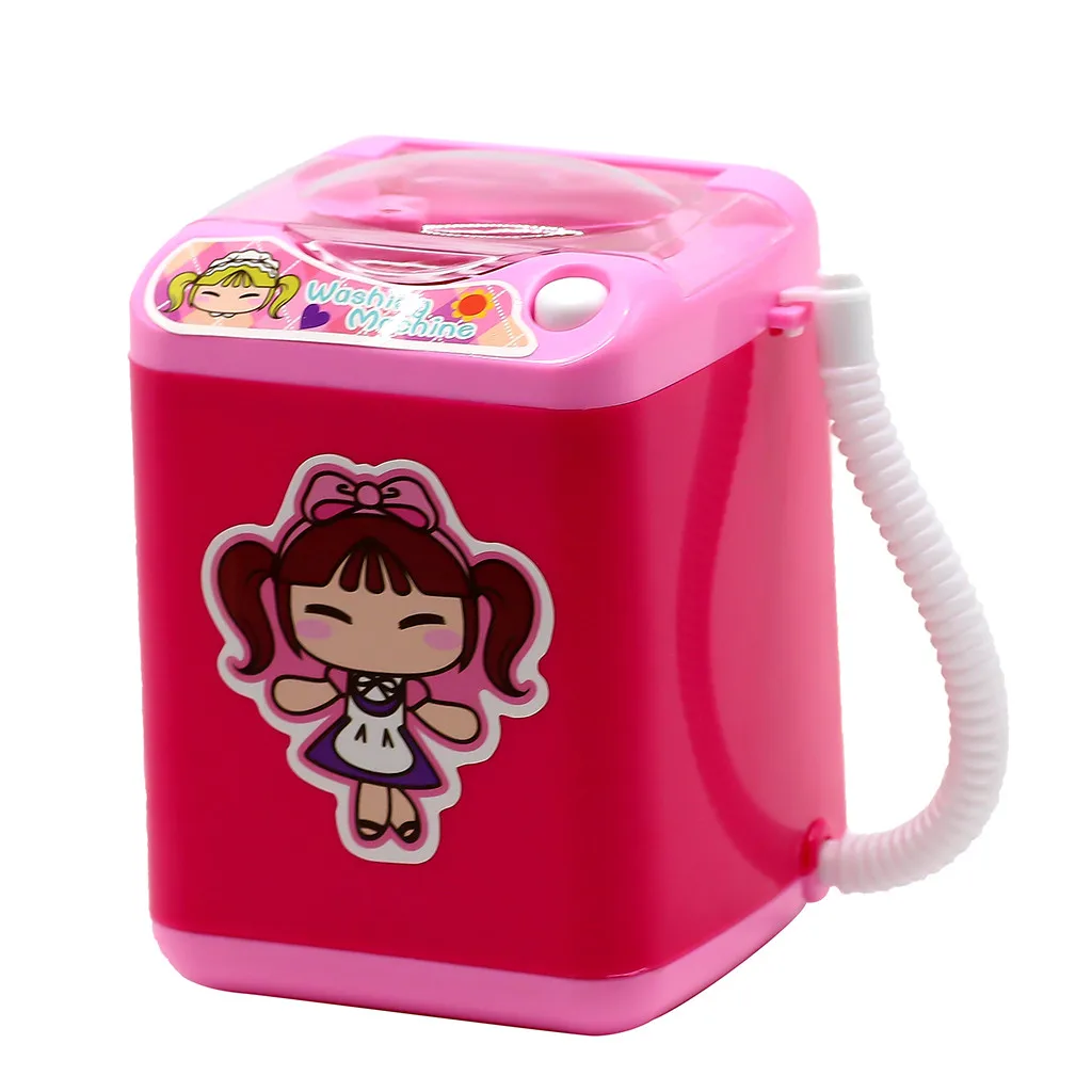 

2019 cute Makeup Brush Cleaner Device Automatic Cleaning Washing Machine Mini Toy Children's washing machine toys product