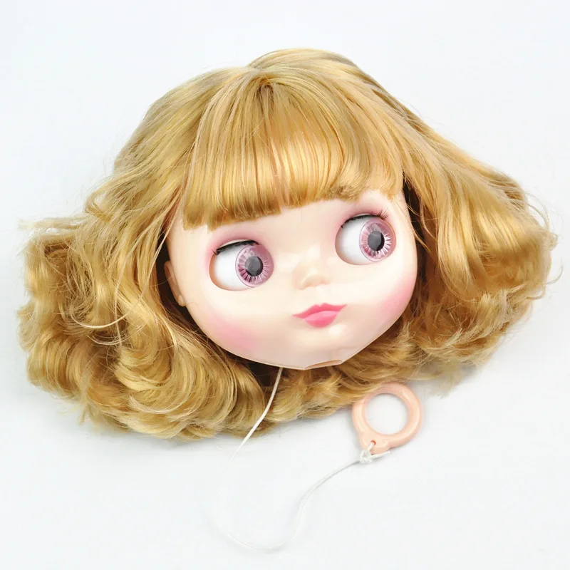 Фабричная кукла Blyth с короткими волосами волнистые светлые волосы куклы 19