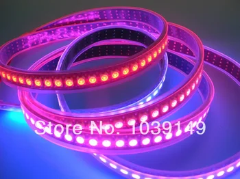 

144LEDs/m;144ic/m;2M/roll;Black PCB;silicon tube IP67;DC5V input;144pcs WS2811 ic Built-in;Full color digital WS2811 LED Strip