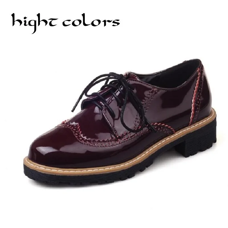 derbies femme bout rond