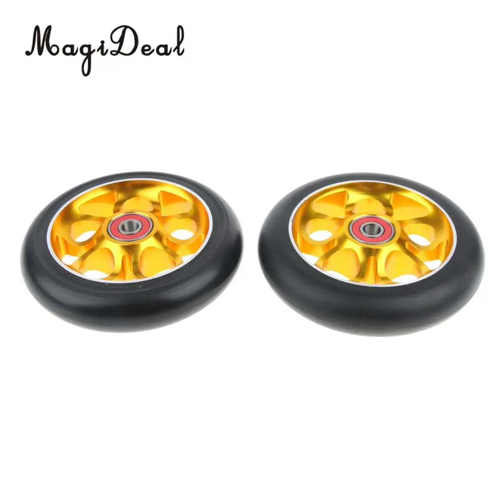 2-Pack 110mm Stunt Scooter Wheels With Standard Bearings
