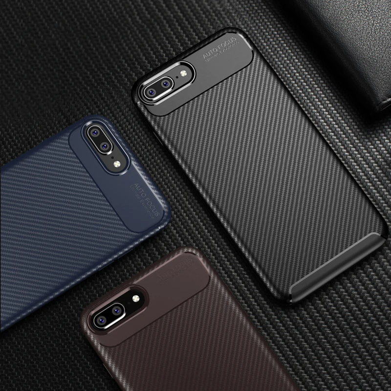 Best Carbon Fiber Phone Case on for iphone XS XR XS Max 7 8 Luxury Shockproof Soft Silicone TPU Cover for iphone X 6 6s 7 8 Plus Case