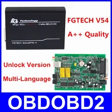 Best Quality FG TECH V54 Auto ECU Chip Tuning Programmer FGTech Galletto 4 V54 Master BDM OBD Multi-Languages Free Ship
