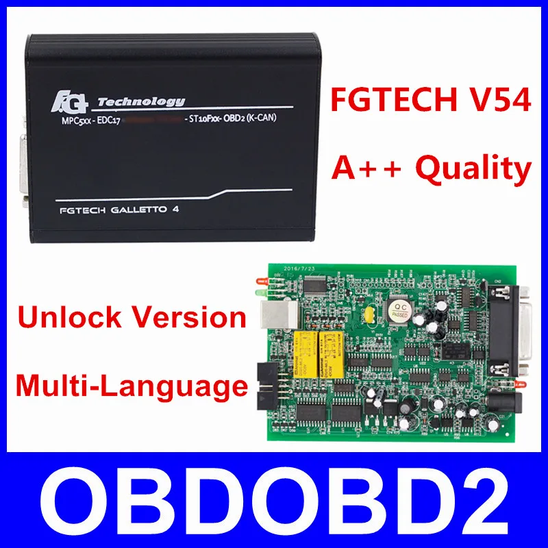 Программатор чип FGTech Galletto 4 V54 Master BDM OBD автоматический программатор для настройки