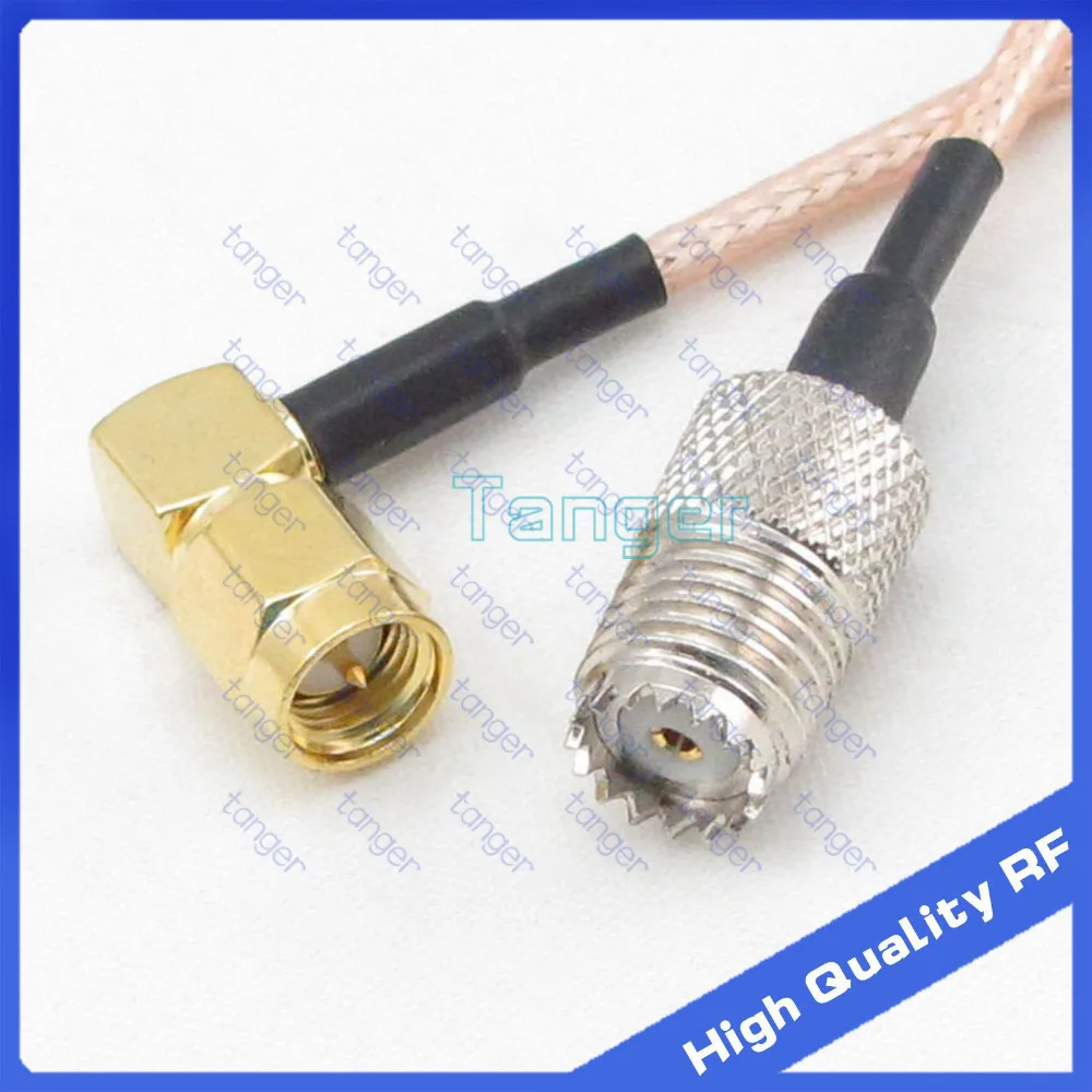 Tanger SO239 мини UHF гнездо SMA штекер правый угол с 20 см 8 &quotRG316 RF коаксиальный свиной