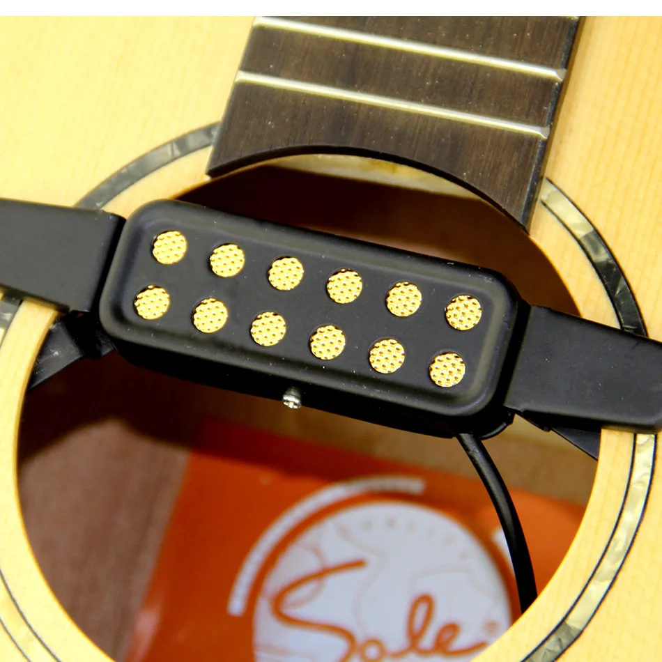 MUKU Guitar Pickup Acoustic Electric Transducer for Acoustic Guitar, Cable Length 10'in Guitar
