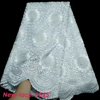 

African Dry Lace Fabric High Quality For Men Cotton Lace French Lace Fabric With Stones Swiss Voile Lace In SwitzerlandA q02