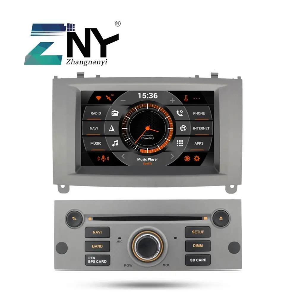 Perfect 7" HD Android 8.1 Car GPS Stereo For Peugeot 407 Auto Radio FM RDS DVD WiFi Navigation BT Audio Video Multimedia Backup Camera 1