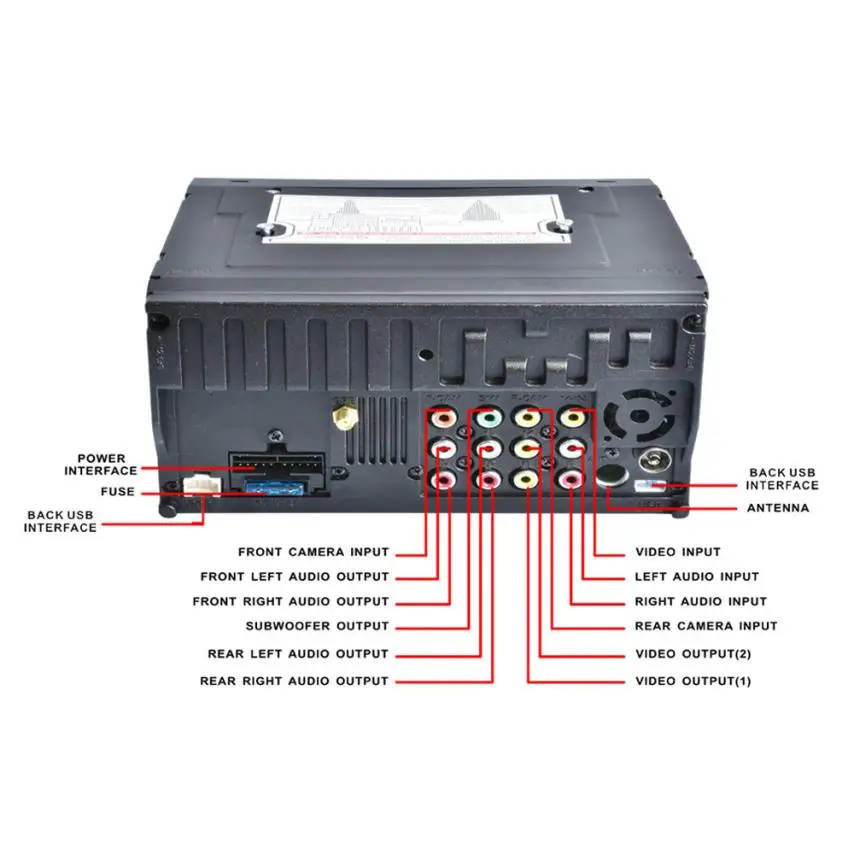 Top 6.5 " HD Android Wifi GPS Nav Car In Dash USB/SD/AUX/MP3/CD DVD Player Double DIN FM Radio Bluetooth MIC built in cell phones 11