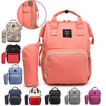 

Multifunctional baby diaper bag fashion Mommy pregnant women zipper diaper bag large capacity backpack Y417