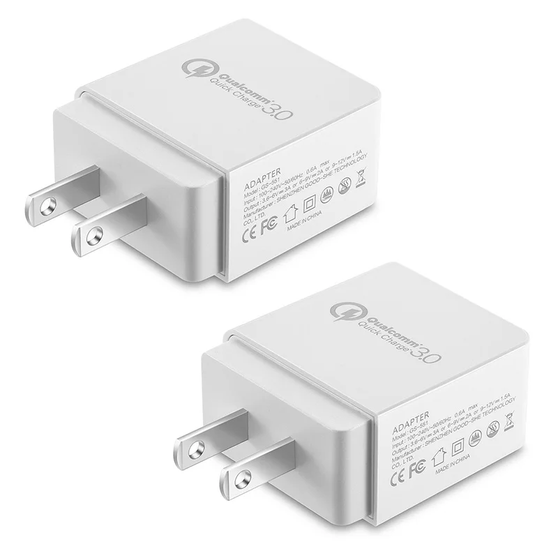 QC3.0 Fast Wall Charger,18W USB Charging Plug,Quick Charge 3.0 Charger Adapter for Smart Phone Tablet and Other USB Devices
QC3.0 Fast Wall Charger,18W USB Charging Plug,Quick Charge 3.0 Charger Adapter for Smart Phone Tablet and Other USB Devices