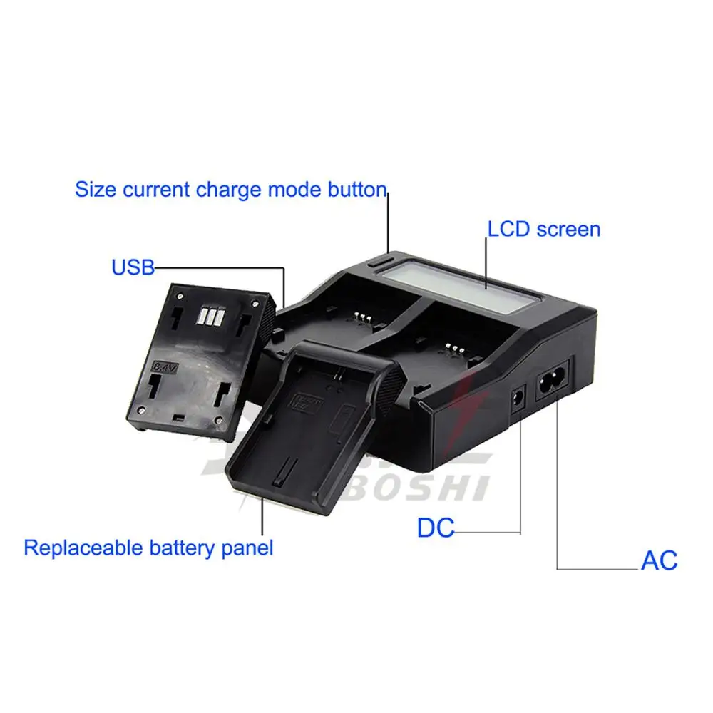 3 шт. VW VBT380 батарея камеры + LCD двойное зарядное устройство для Panasonic HC V720 V727 V730 V750 V760