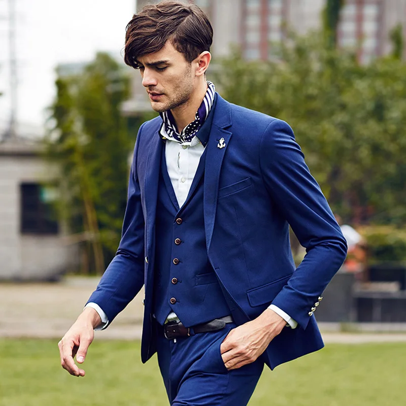 EARL JOEL high quality 2015 men autumn spring slim full sleeve double