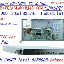 2G Оперативная Память 500G HDD сетевой брандмауэр четырехъядерный Xeon E3-1230 V2 3,3G с 8 Порты 6*1000 м 82574L гигабитная Сетевая интерфейсная карта 2* для программирования в производственных условиях