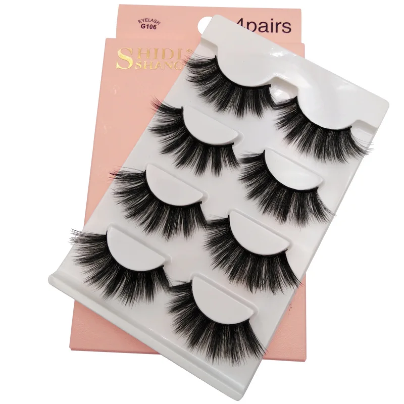 

Free Shipping Eyelashes extension 3D Mink lashes handmade volume soft lashes natural long false eyelashes