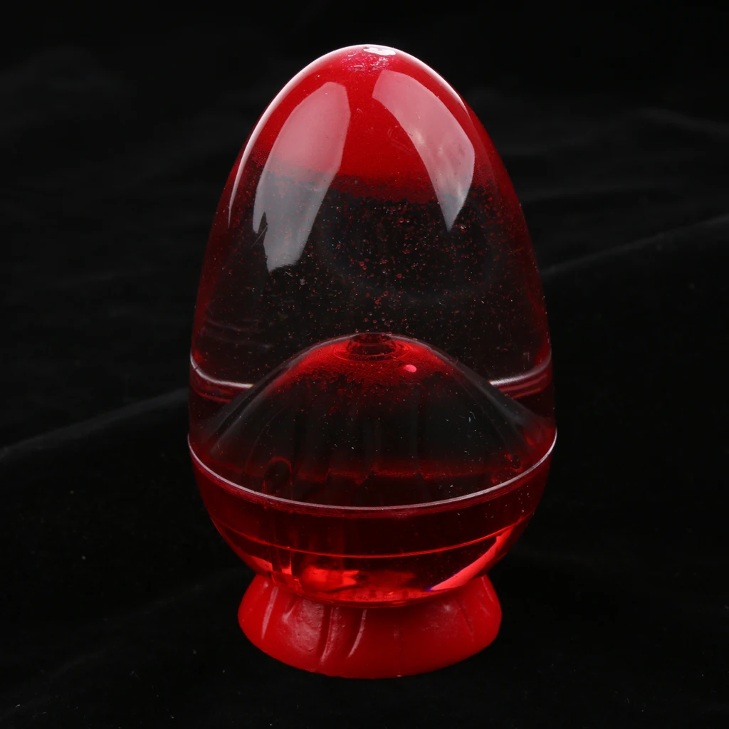 Creative Volcano Eruption Egg Shape Liquid Hourglass Sand Sandglass Timer Counter Ornament Gadget Home Decor Shelf Display