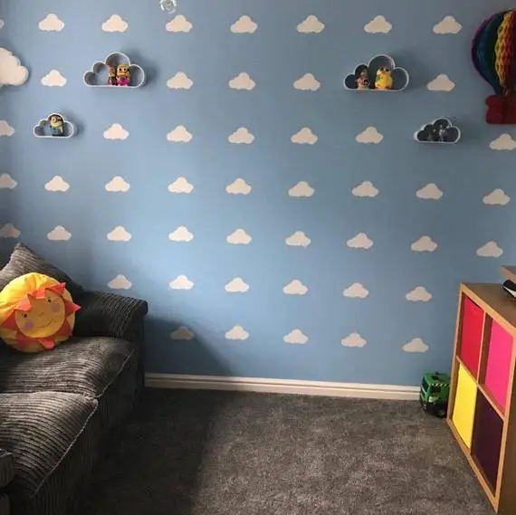 Newest Colorful cloud Wall Sticker Baby Nursery Stickers Children