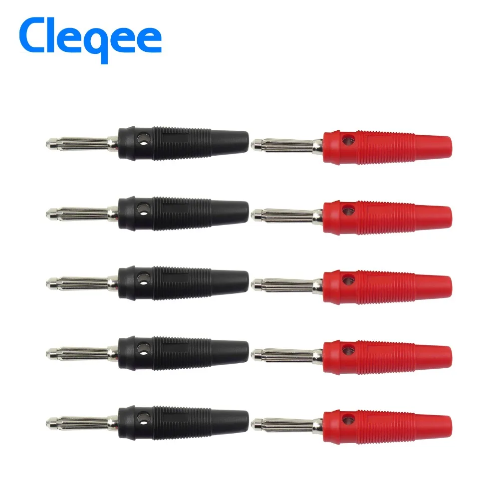Cleqee P3008 10 шт. 4 мм медный разъем типа банан для усилителя динамика тестовый зонда |