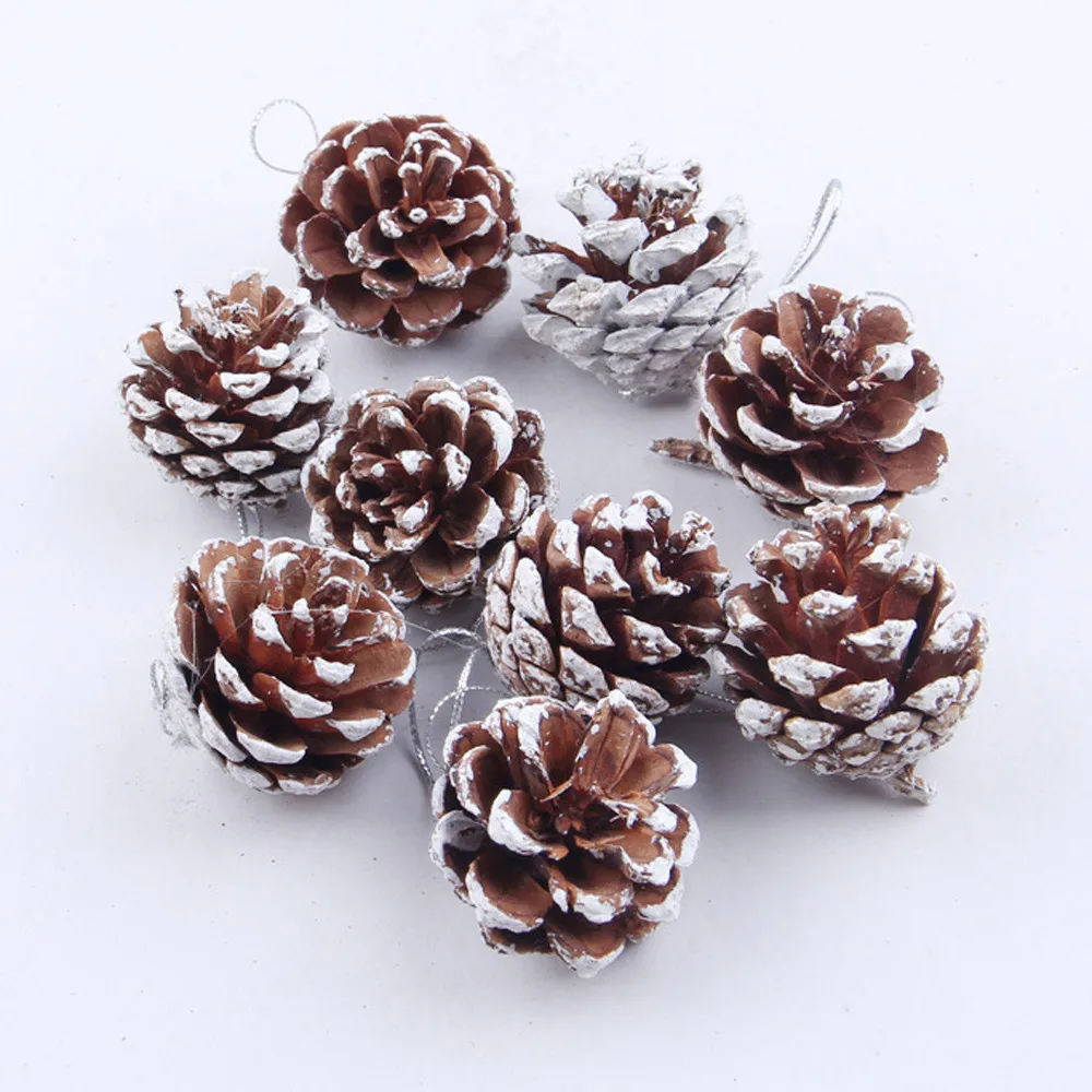 

18pcs Christmas Pine Cones Bauble Xmas Tree Party Hanging Decoration Ornament XMAS decoration hxf A776