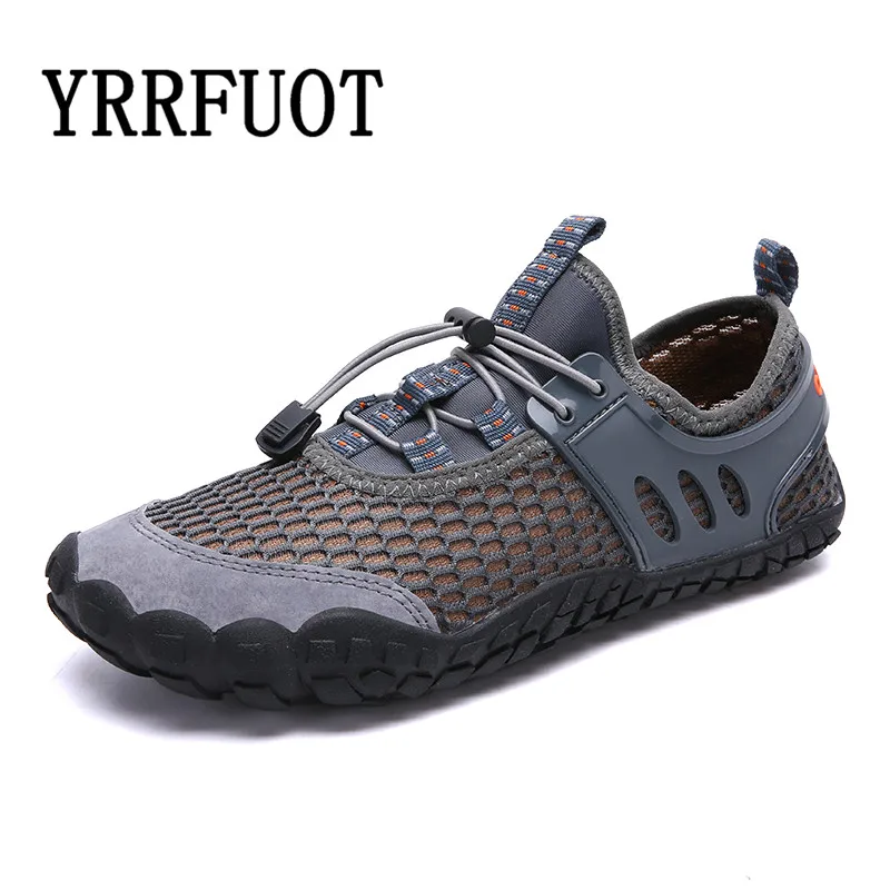 YRRFUOT Для Мужчин's Пеший Туризм обувь Высокое качество для взрослых Многофункциональный пляжная обувь плюс Size39-47 бренд на открытом воздухе