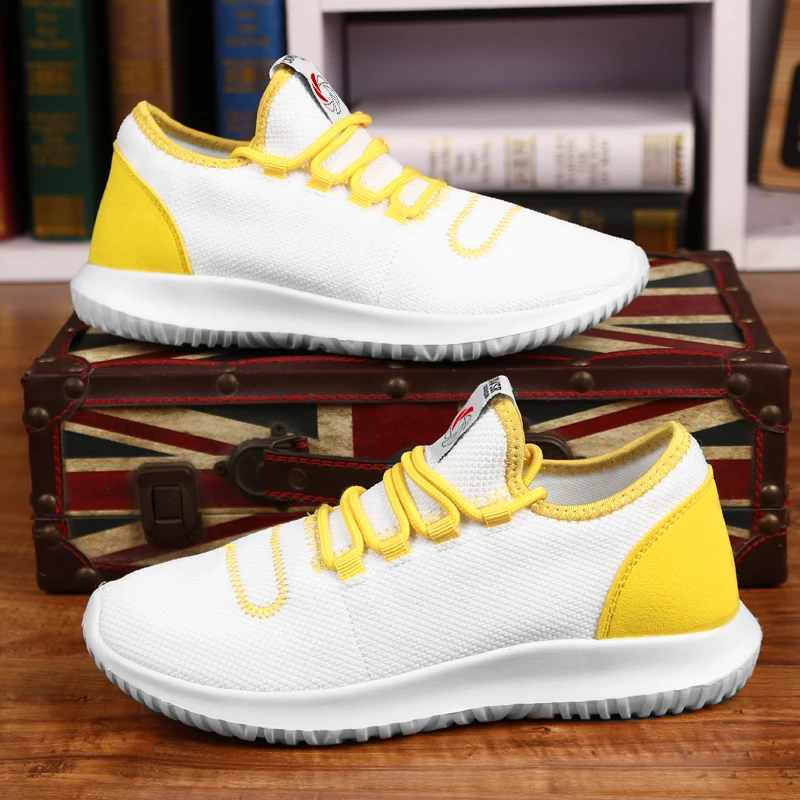 Appartements De Marque 026 Sport Sneakers White Chaussure Léger Respirant Mocassins Casual Hommes Chaussures qRq0Cwa