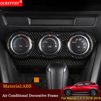 

QCBXYYXH Car-Styling ABS Center Console Panel Decorative Sequins Sticker Car Interior Frame Accessories For Mazda CX-3 2018 2019