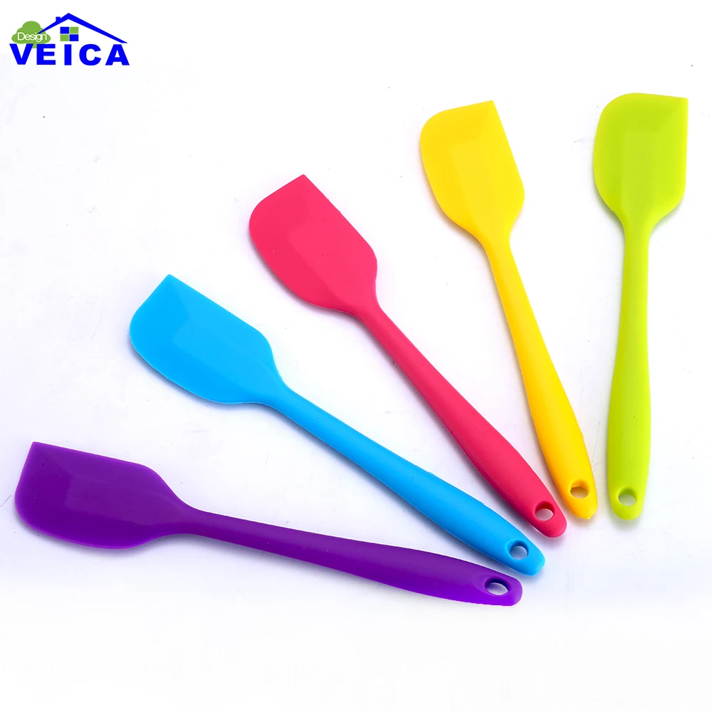

1pcs 21cm Cake Spatula Silicone Spatulas Heat Resistant Flexible Scraping Baking Tool Kitchen Restaurant Scraper Cooking