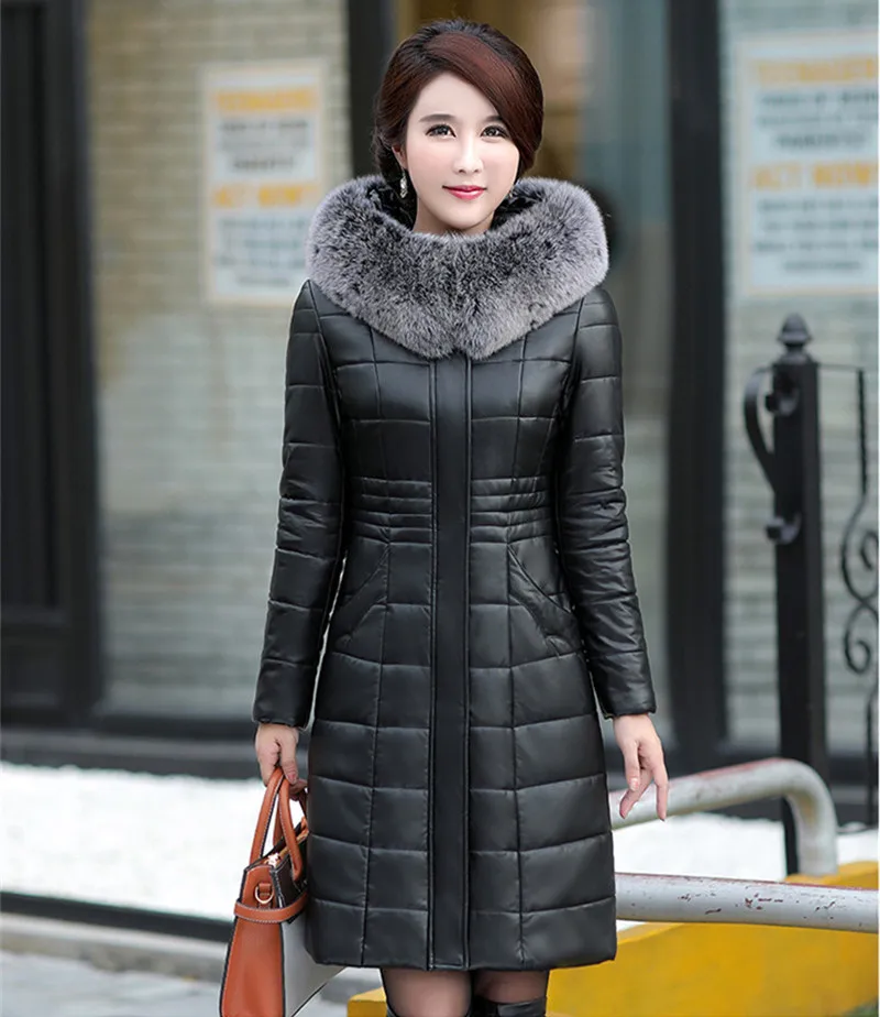Утепленная зимняя куртка размера плюс 7XL 8XL, Женская куртка с меховым воротником и капюшоном на белом утином пуху, теплая куртка, женская тонкая Длинная парка Yp1251