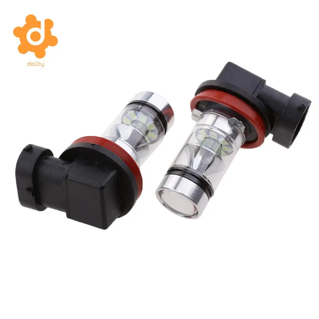 Baoblaze 2 Pieces H11 100W Car Fog Driving Light LED Bulbs High Power Ice Blue