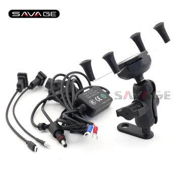 

For KAWASAKI BWM SUZUKI HONDA KTM YAMAHA DUCATI Special Motorcycle USB cell Phone mount holder bicycle phone bracket