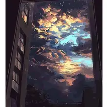 5796 открытое окно в небо-краска по комплекты номеров для взрослых DIY