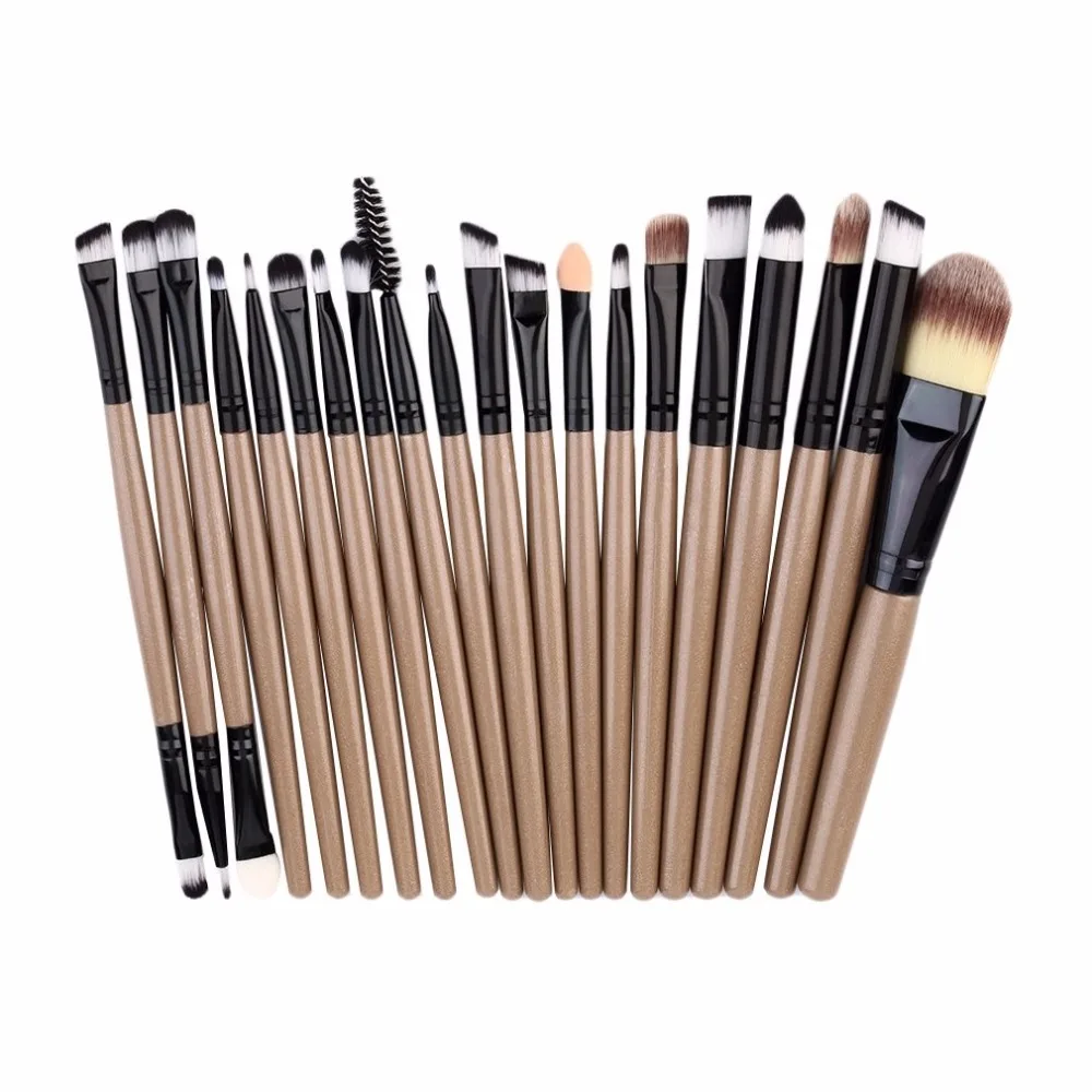 

20pcs A set of Brushes for Make-up Pro Blending Eyeshadow Powder Foundation Eyes Eyebrow Lip Eyeliner Makeup Brush Cosmetic Tool