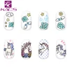 KADS Immaturity 011 Polish Nail Art Stamping Plates Horse Flower Diamonds pattern Image Template DIY Manicure Stencils Tools 2