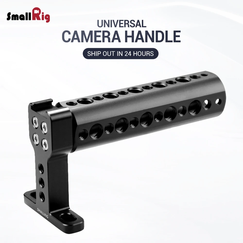 Baratos Pequeño mango de aluminio con mango de queso y Base de zapata fría para cámara Digital Dslr 1638