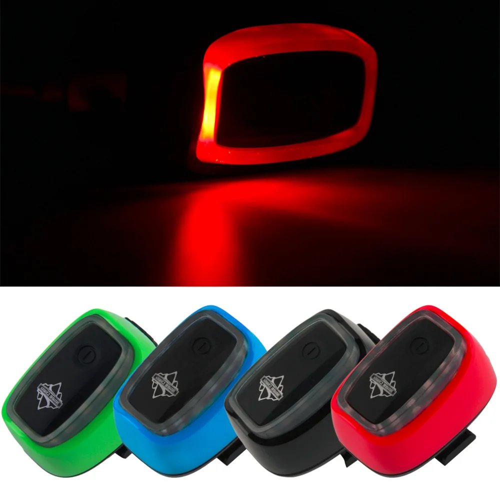 Bicycle Rear Light Bike Tail LED Shock Sensing Switch Daylight 7 Flash Mode Basecamp Built-in rechargable battery free shipping