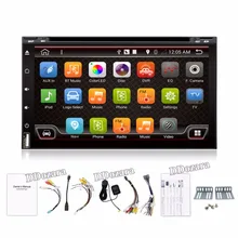 Quad Core Автоэлектроника авторадио 2din android dvd-плеер автомобиля стерео Gps-навигация WI-FI + Bluetooth + Радио + 3 Г + TV (Опция)
