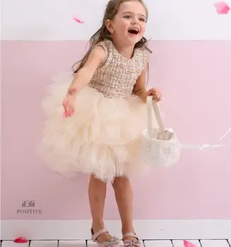 

top market cici girl boutique baby party ball gown 6M-6years toddler girls linen patchwork tutu dress kids cake dress 1piece
