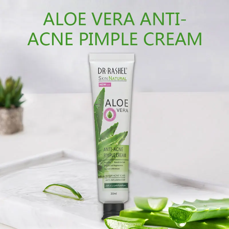 

DR.RASHEL Aloe Vera Anti Acne Pimple Cream Anti Inflammatory Smooth Soft Skin Fade Scar 30 Ml