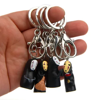 

4 PCS Baby toys Stay cute no face male carabiner creative keychain car key ring couple bags pendant action & toy figures dolls