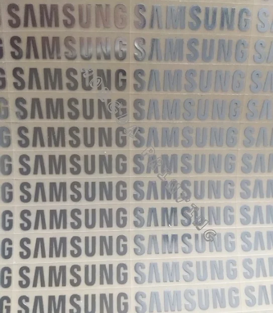 3,1X0,6 см, 100 шт./лот, серебристый логотип samsung, металлическая вставка для samsung galaxy S3 s4 s5, металлические наклейки, логотип samsung